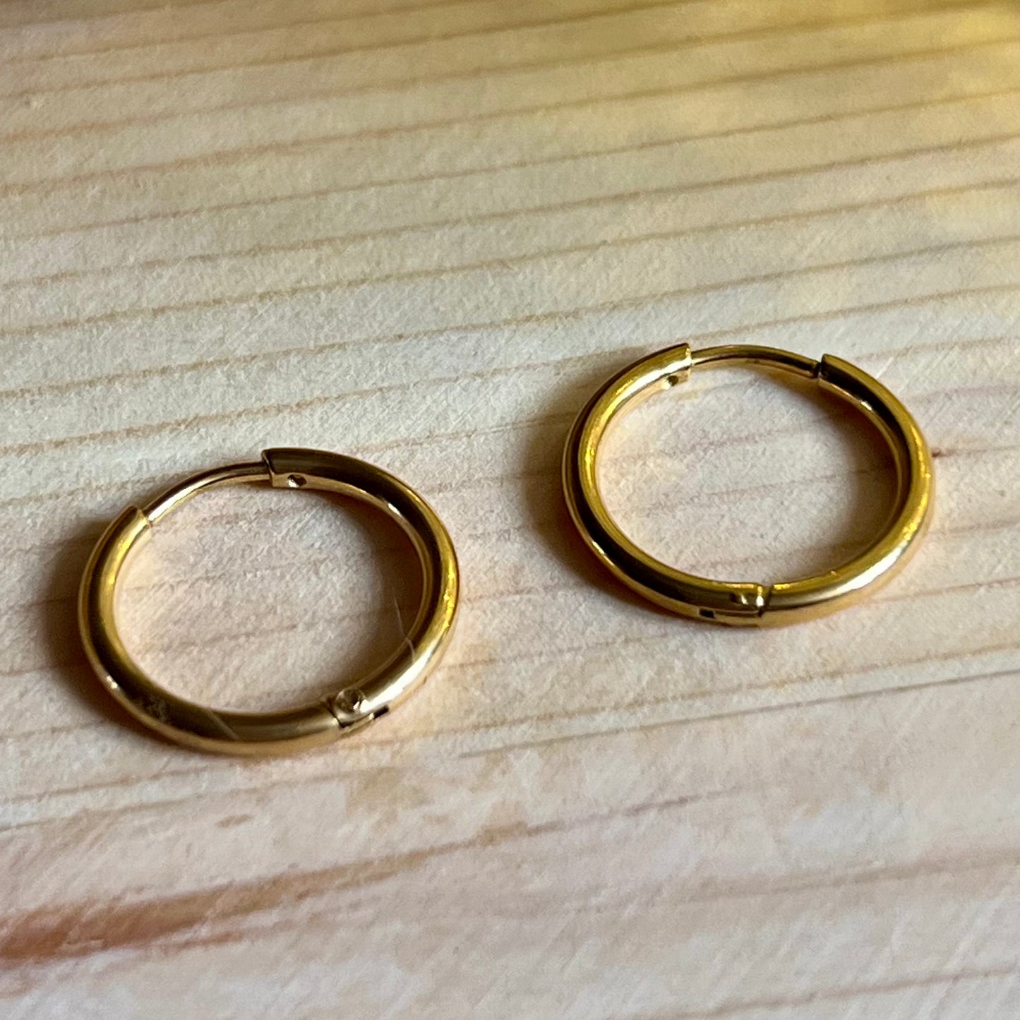 Créoles rondes dorées 2