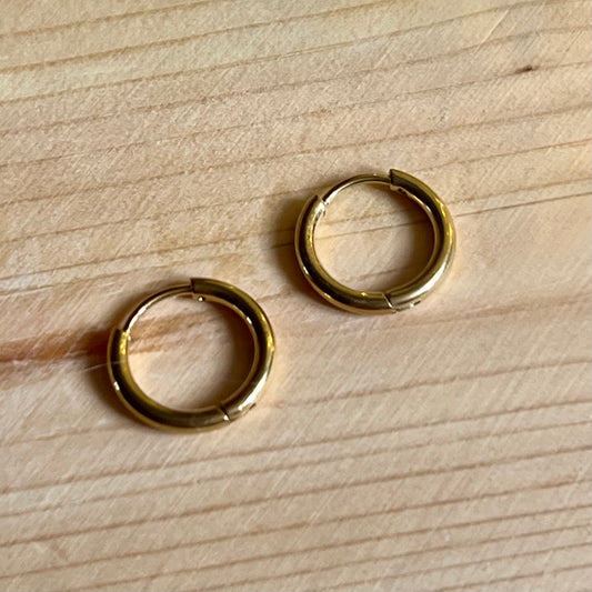 Créoles rondes dorées 1