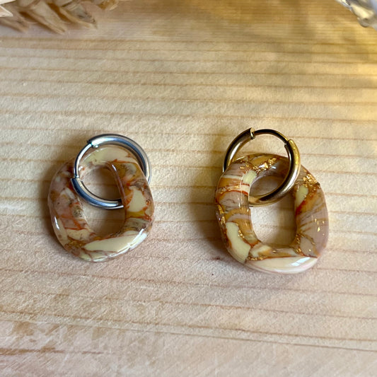 Pampilles rondes Caramel